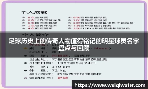 足球历史上的传奇人物值得铭记的明星球员名字盘点与回顾